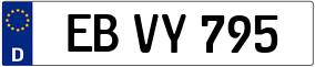 Trailer License Plate